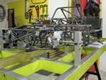 Tubular chassis under construction